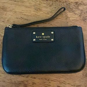 Kate Spade Black Zip Wristlet Wallet